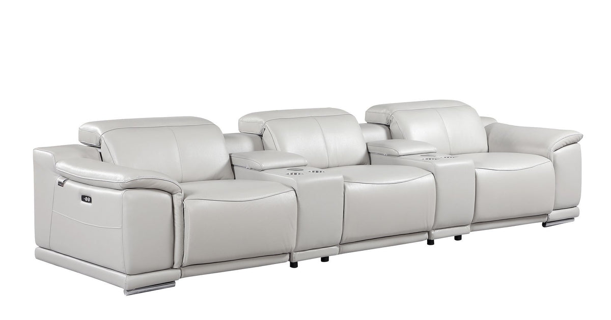 9762 - 8-Piece Modular Power Reclining Sofa And Console Loveseat Set With