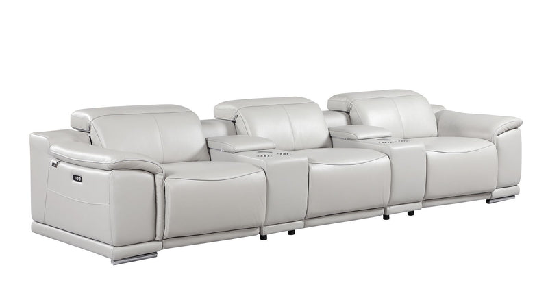 9762 - 8-Piece Modular Power Reclining Sofa And Console Loveseat Set With