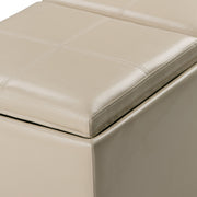 Avalon - 5 Piece Storage Ottoman, Contemporary - R&R Furniture Gallery (Fountain Valley, CA)