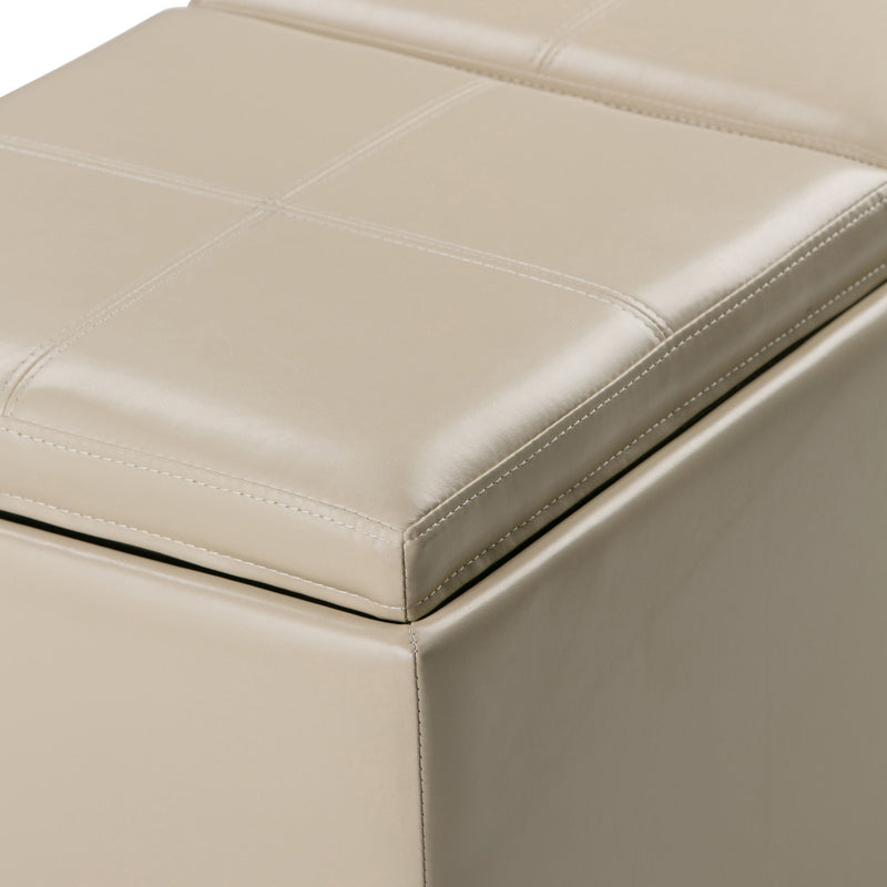 Avalon - 5 Piece Storage Ottoman, Contemporary - R&R Furniture Gallery (Fountain Valley, CA)