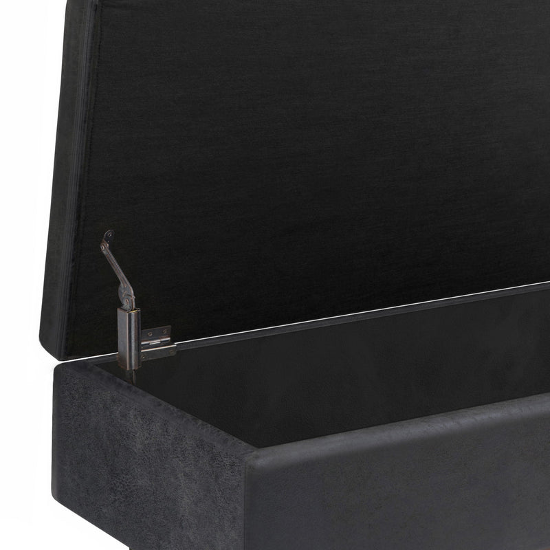 Owen - Upholstered Rectangular Storage Ottoman - R&R Furniture Gallery (Fountain Valley, CA)