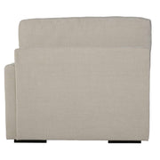 Uttermost Refuge sofa chaise with plush fabric, modern design, and a sleek silhouette, perfect for contemporary living rooms.