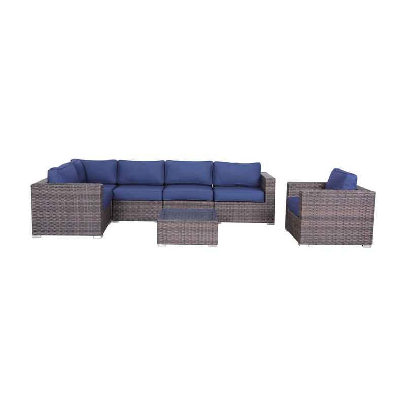 Wicker Seating Group Set With Table And Cushions - R&R Furniture Gallery (Fountain Valley, CA)