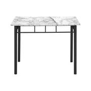 8th Street 5-piece small rectangular dining table set with matching chairs for dining room, modern and space-saving design
