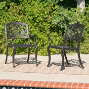 Cast Aluminum Dining Chair With Hand Crafted Details - Copper - R&R Furniture Gallery (Fountain Valley, CA)