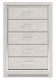 Altyra - Five Drawer Chest - White - R&R Furniture Gallery (Fountain Valley, CA)