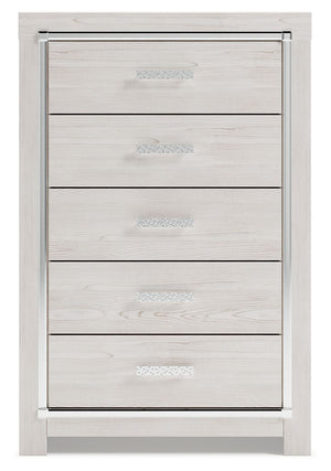 Altyra - Five Drawer Chest - White - R&R Furniture Gallery (Fountain Valley, CA)