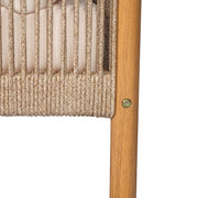 Modern Outdoor Woven Lounge Chair With Solid Wood Frame - Teak - R&R Furniture Gallery (Fountain Valley, CA)
