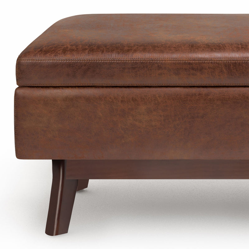 Owen - Upholstered Rectangular Storage Ottoman - R&R Furniture Gallery (Fountain Valley, CA)