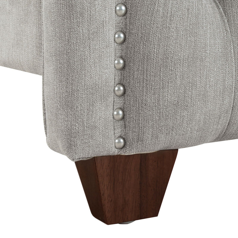 Marcella - Upholstered Shelter Headboard Bed Set - R&R Furniture Gallery (Fountain Valley, CA)