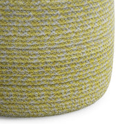 Bayley - Versatile Round Braided Pouf - R&R Furniture Gallery (Fountain Valley, CA)