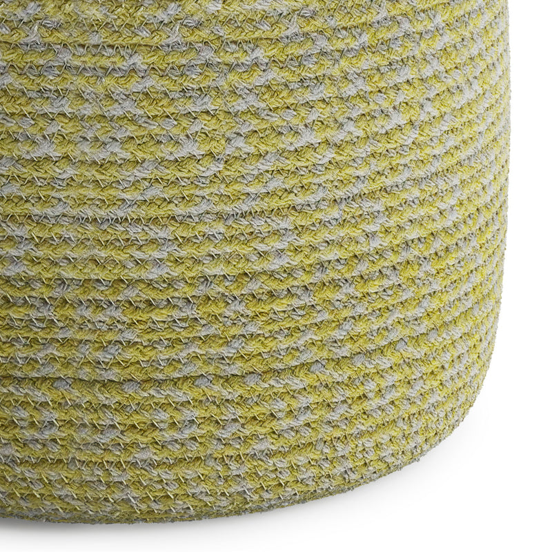 Bayley - Versatile Round Braided Pouf - R&R Furniture Gallery (Fountain Valley, CA)