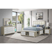 Elsa - 2 Toned And Dresser With Bar Handle And Construction - R&R Furniture Gallery (Fountain Valley, CA)