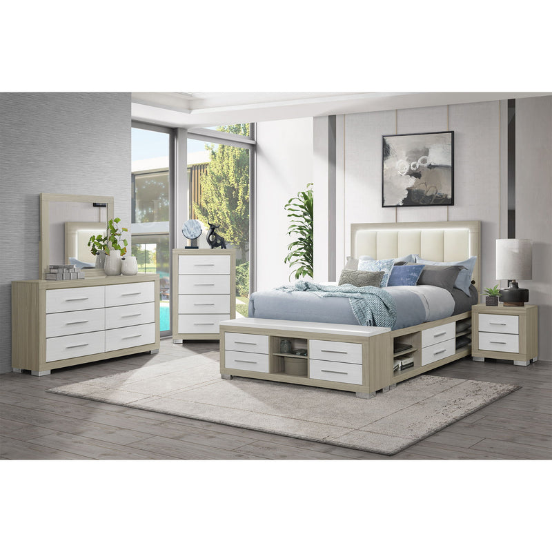 Elsa - 2 Toned And Chest With Bar Handle - R&R Furniture Gallery (Fountain Valley, CA)