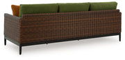 Horizon Hall - Sofa With Cushion - Brown / Green - R&R Furniture Gallery (Fountain Valley, CA)