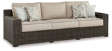 Coastline Bay - Sofa With Cushion - Brown - R&R Furniture Gallery (Fountain Valley, CA)