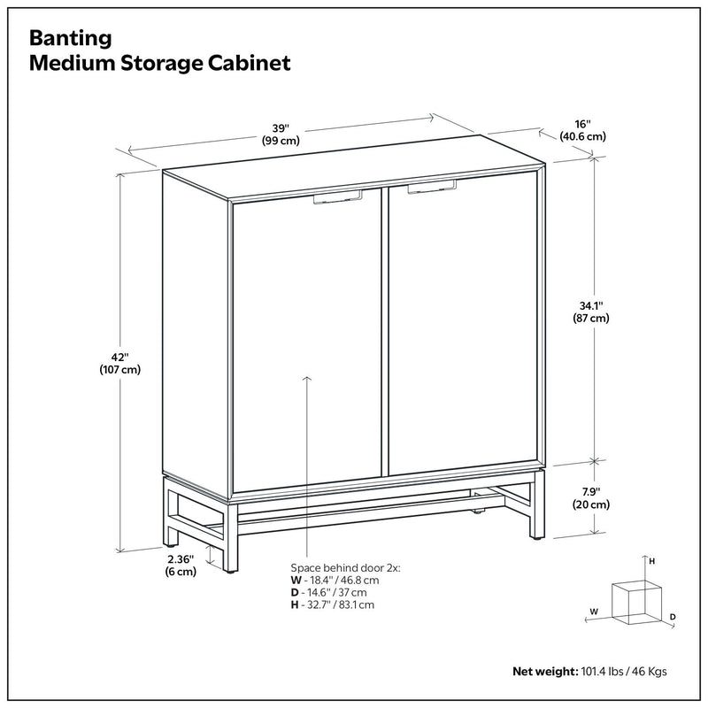 Banting - Storage Cabinet - R&R Furniture Gallery (Fountain Valley, CA)