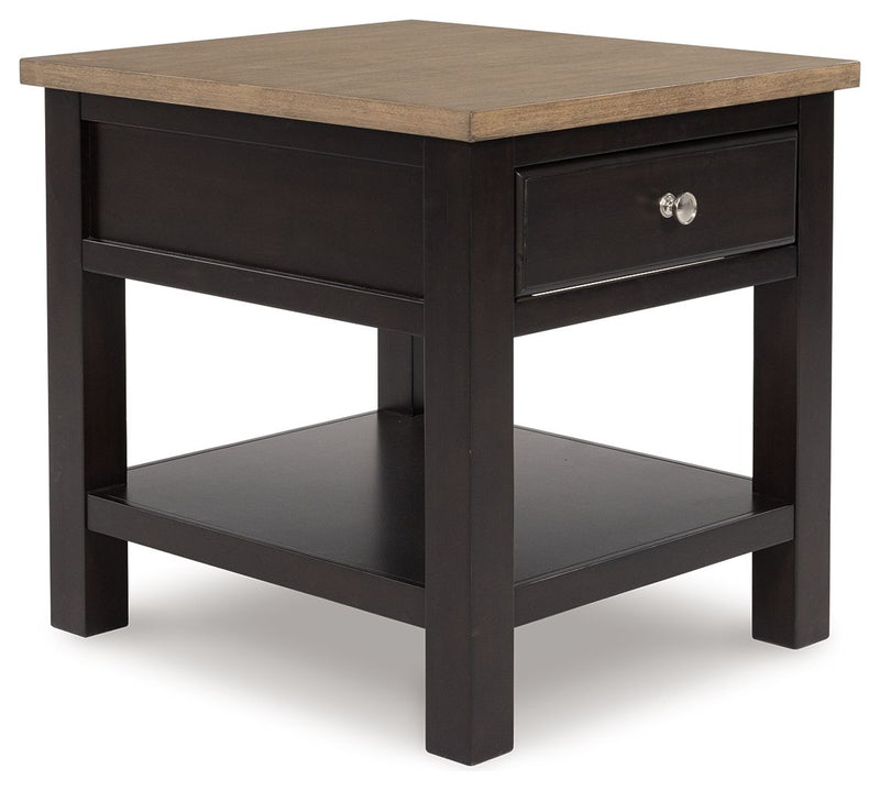 Drazmine - Rectangular End Table - Brown - R&R Furniture Gallery (Fountain Valley, CA)