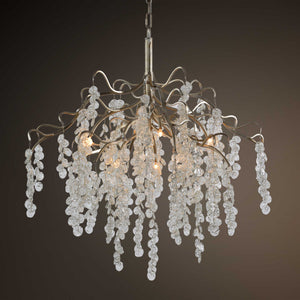 Boreas - 7 Light Chandelier - Silver / White