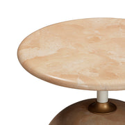 Mire - Faux Marble Side Table - Rose - R&R Furniture Gallery (Fountain Valley, CA)
