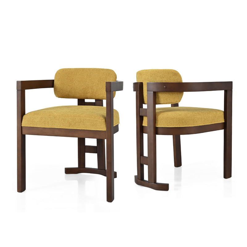 Stylish Indoor Upholstered Wood Dining Chair (Set of 2) - R&R Furniture Gallery (Fountain Valley, CA)