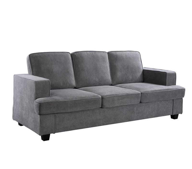 Modern Sofa, Comfortable 3 Seater Couch With Deep Seating, Loose Back Cushions, Wide Arms - R&R Furniture Gallery (Fountain Valley, CA)