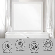 Casilda - Mirror - White - R&R Furniture Gallery (Fountain Valley, CA)