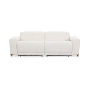Darrow - Upholstered Power Recliner Sofa - Ivory - R&R Furniture Gallery (Fountain Valley, CA)
