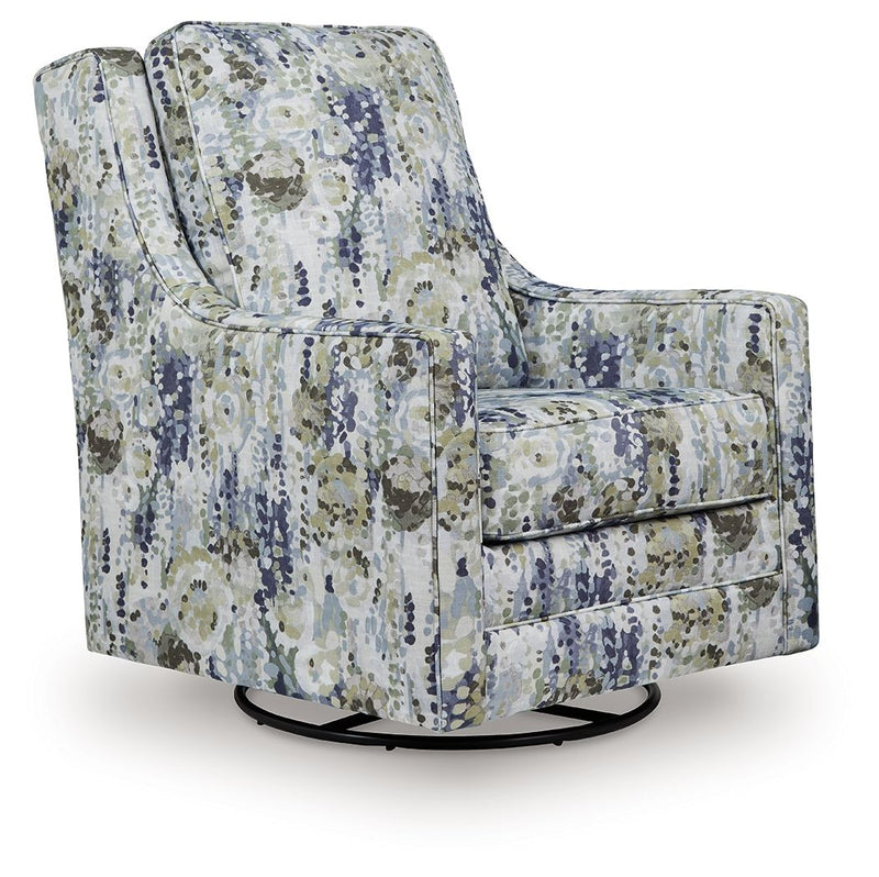 Dustinford - Swivel Glider Accent Chair - Multi - R&R Furniture Gallery (Fountain Valley, CA)