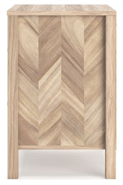 Battelle - Two Drawer Night Stand - Tan - R&R Furniture Gallery (Fountain Valley, CA)