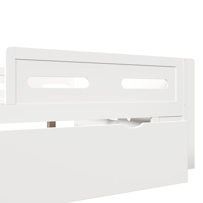 Platform Bed With Guardrail And Drawer - R&R Furniture Gallery (Fountain Valley, CA)