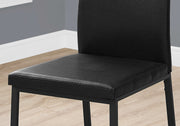 Dining Chair Side Upholstered, For Dining Room (Set of 2) - Black - R&R Furniture Gallery (Fountain Valley, CA)