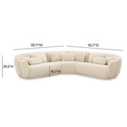 Misty - Boucle Sectional - R&R Furniture Gallery (Fountain Valley, CA)