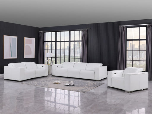 1208 - Leather Reclining Set (Sofa, Loveseat & Chair With 6 Power Recliners) - R&R Furniture Gallery (Fountain Valley, CA)