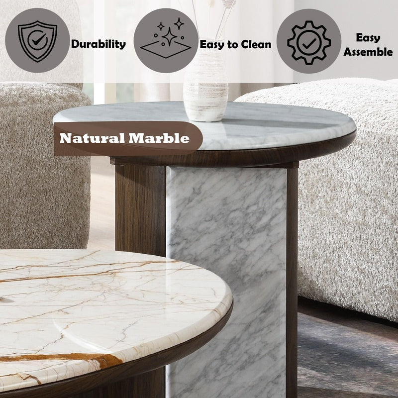 Haidar - Table With Marble Top - R&R Furniture Gallery (Fountain Valley, CA)