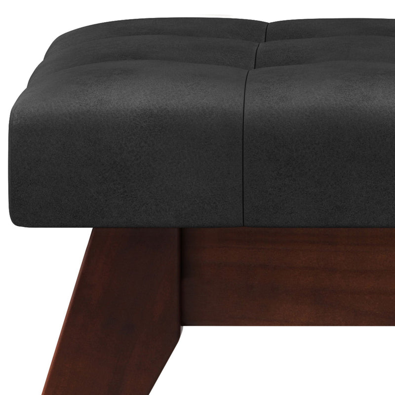 Draper - Upholstered Mid Century Tufted Ottoman Bench - R&R Furniture Gallery (Fountain Valley, CA)