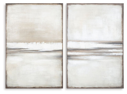 Brockdunn - Wall Art Set (Set of 2) - Tan / Brown - R&R Furniture Gallery (Fountain Valley, CA)