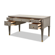 Dauphin - 5 Drawer Executive Desk - R&R Furniture Gallery (Fountain Valley, CA)