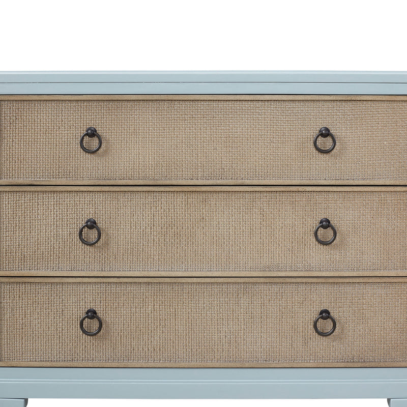 3 Drawers Hall Chest With Cane Fronts - R&R Furniture Gallery (Fountain Valley, CA)