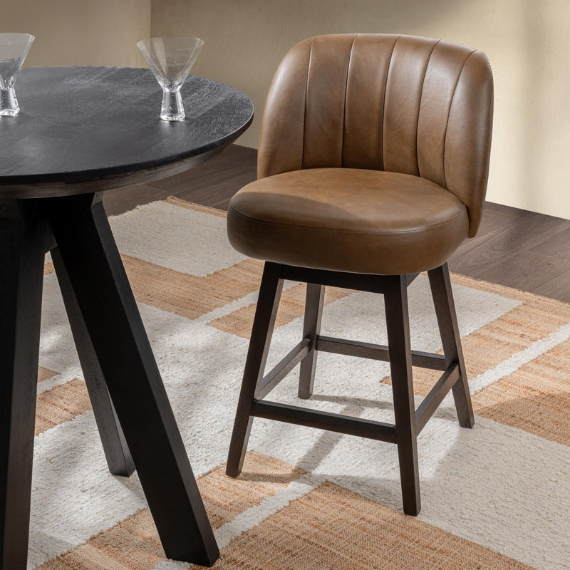 Della - Swivel Counter Stool - R&R Furniture Gallery (Fountain Valley, CA)