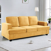 Modern Sofa, Comfortable 3 Seater Couch With Deep Seating, Loose Back Cushions, Wide Arms - R&R Furniture Gallery (Fountain Valley, CA)