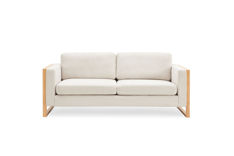 Modern Sofa With Solid Wood Legs, 3 Seater - R&R Furniture Gallery (Fountain Valley, CA)