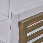 Outdoor Acacia Wood Patio Chair With Fabric Cushion - R&R Furniture Gallery (Fountain Valley, CA)