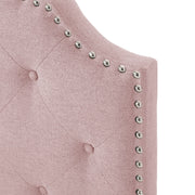 Flanner - Contemporary Fabric Upholstered Twin Headboard - Blush - R&R Furniture Gallery (Fountain Valley, CA)
