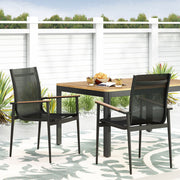 Barrister - Dining Chair (Set of 2) - Black / Natural - R&R Furniture Gallery (Fountain Valley, CA)