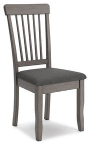 Shullden - Dining Room Side Chair (Set of 2) - Gray - R&R Furniture Gallery (Fountain Valley, CA)