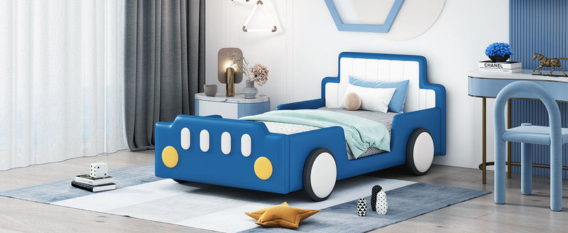 Race Car Shaped Platform Bed With Wheels - R&R Furniture Gallery (Fountain Valley, CA)