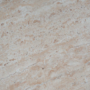 Lightweight beige concrete side table with travertine top from Noble House, suitable for outdoor and indoor use.