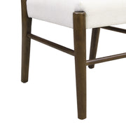 Noble House farmhouse style dining chair set featuring ladder back design and wooden construction, ideal for rustic dining rooms.