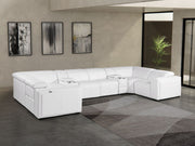 1224 - 8-Piece U-Shaped Sectional Sofa In With 4 Power Recliners & Power Headrests - R&R Furniture Gallery (Fountain Valley, CA)